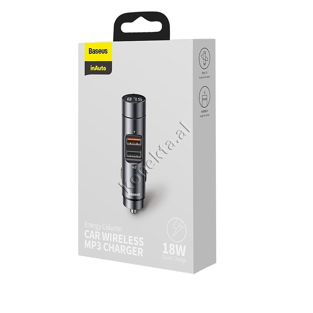 Baseus Karikues i Shpejtë 18W për Makine me Dizenjim të Veçantë dhe MP3 me Bluetooth - Thumbnail 2