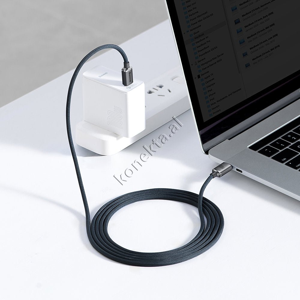 Baseus Type-C to Type-C Cable, 100W, 1m & 2m - Thumbnail 9