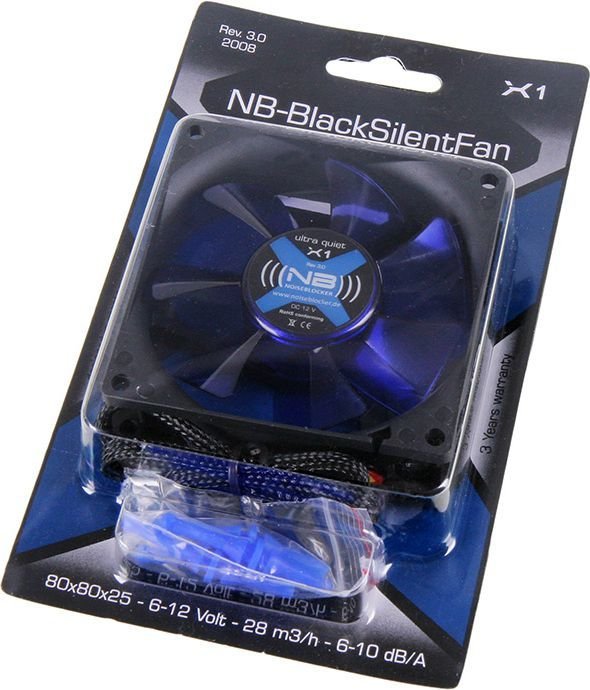 Noiseblocker BlackSilent X1 Ftohës, 80 mm - Thumbnail 4