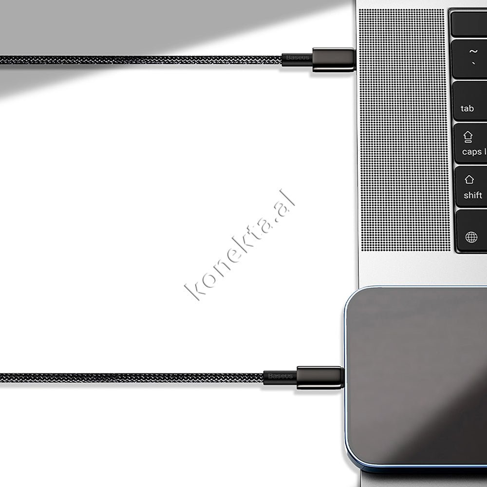 Baseus Type-C to Lightning Cable, 20W Fast Charge, 1m, Black - Thumbnail 10