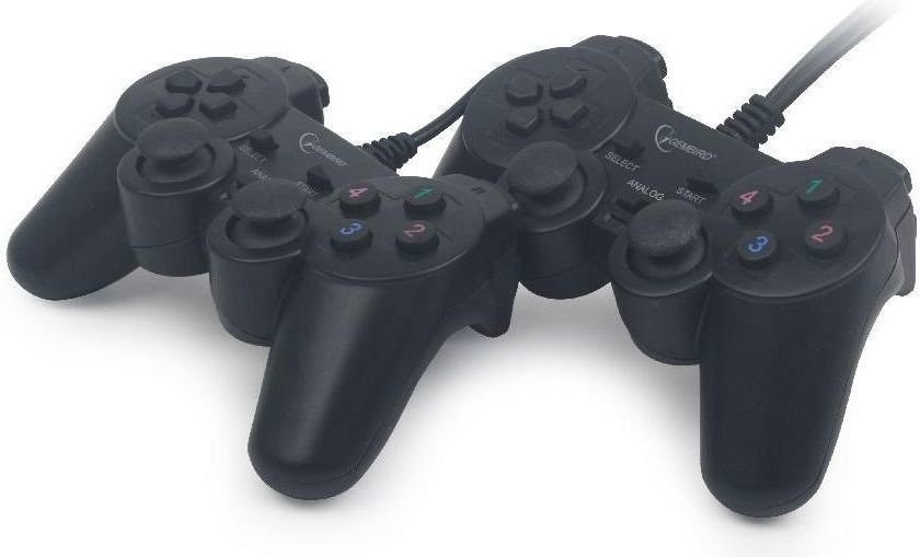 Gembird Dual Vibration Controller, Wired, Black (JPD-UDV2-01) - Image 1