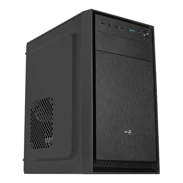 Aerocool CS104 Case, Mini ITX/Micro ATX, 167/286mm, USB 3.0/2.0, Black - Image 1