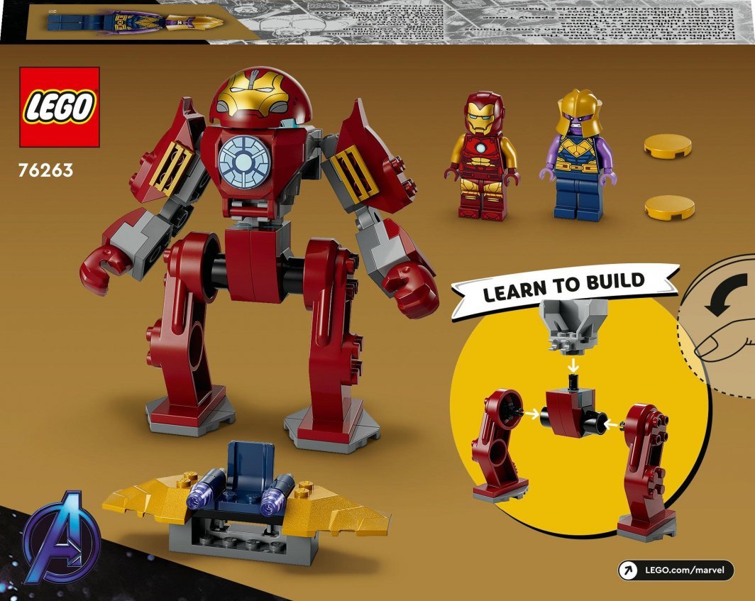 LEGO Marvel 76263 Iron Man Hulkbuster Vs. Thanos, 66 pjesë - Thumbnail 8