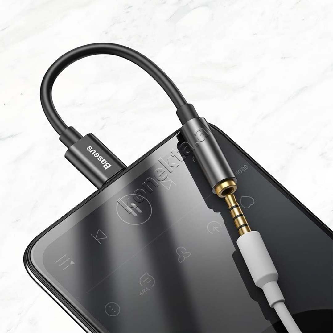 Baseus Type-C to AUX Female Adapter, Black - Thumbnail 6