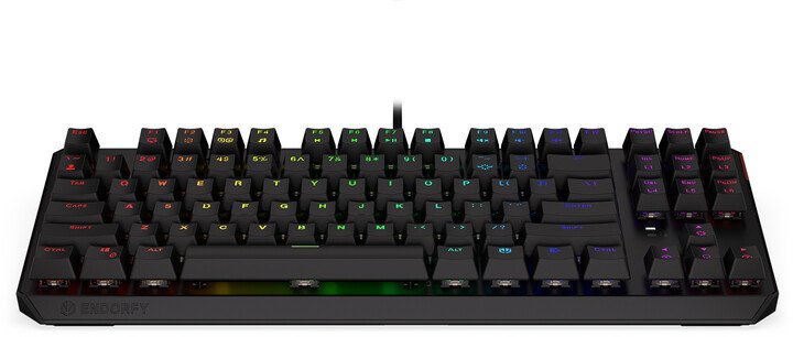 Endorfy Thock TKL Blue Keyboard, Kailh Blue, US, Black - Thumbnail 4