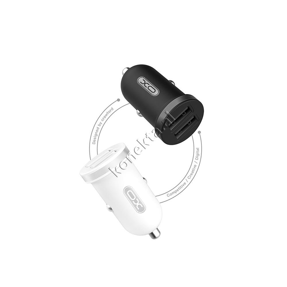 XO Adaptor Karikimi Per Makine, Black and White, 2 Porta USB - Thumbnail 10