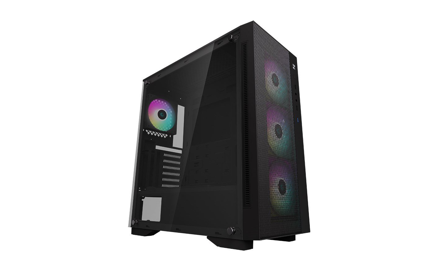 DeepCool Matrexx 55 Mesh ARGB 4F Midi Tower Case, Black - Thumbnail 3