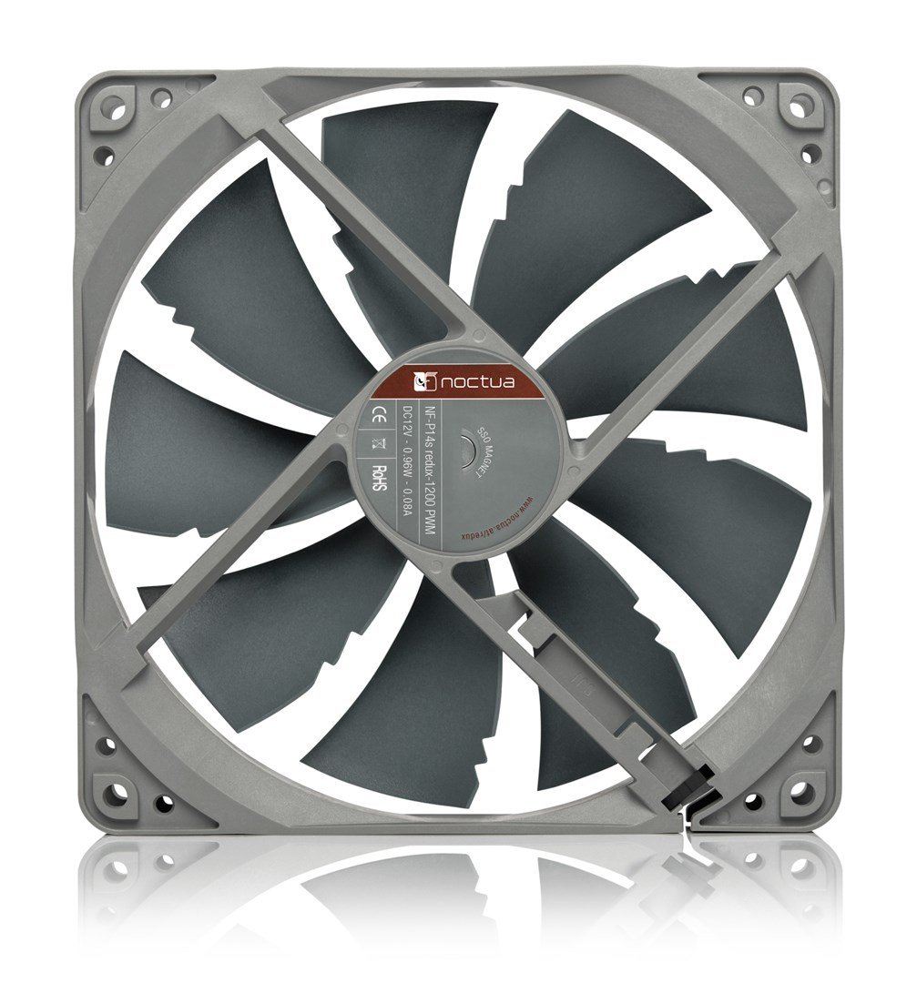 Noctua NF-P14S REDUX-1200 PWM Fan, 14 cm, Grey - Thumbnail 3