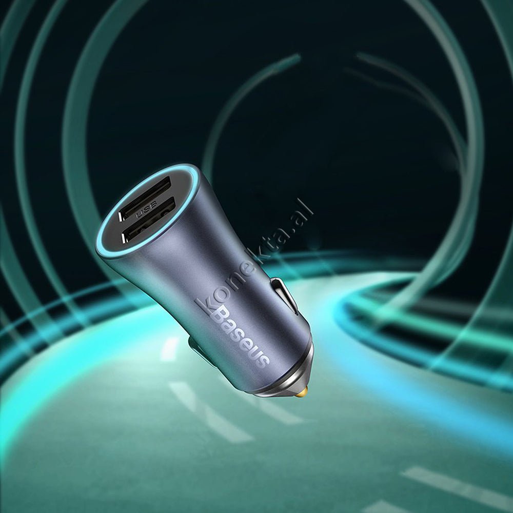 Baseus Car Charger 40W with USB Type-C Cable - Thumbnail 10