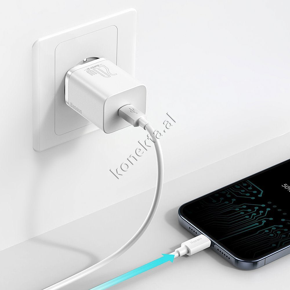 Baseus Charger with Type-C Port and 20W Charging Cable - Thumbnail 39