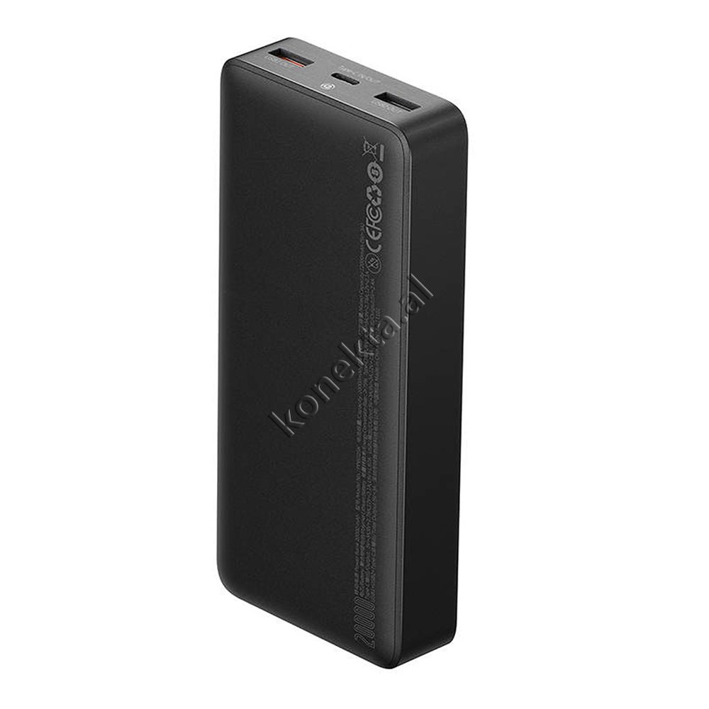Baseus 20000mAh Power Bank, 25W, 3 Ports, Black / White - Thumbnail 5