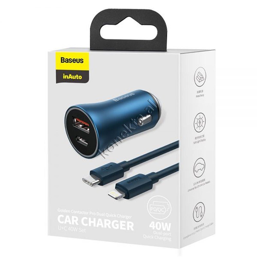 Baseus USB Charger, 40W, With Type-C Cable - Thumbnail 5