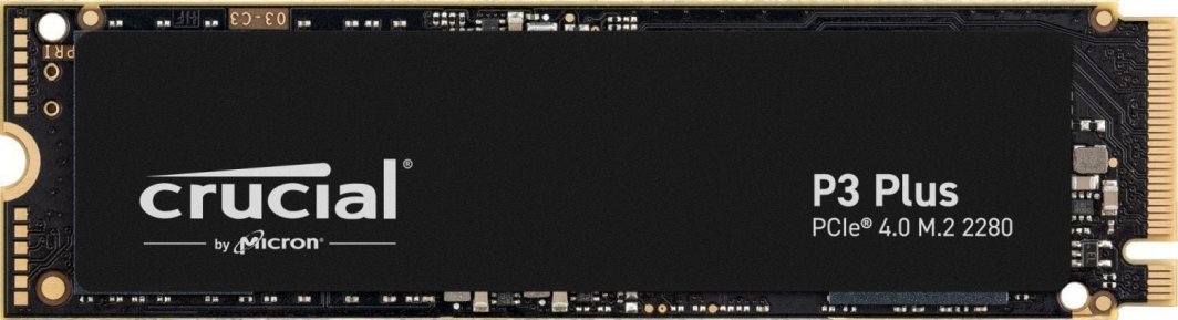 Crucial P3 Plus SSD, 1TB, M.2 2280 PCI-E x4 Gen4 NVMe - Image 1