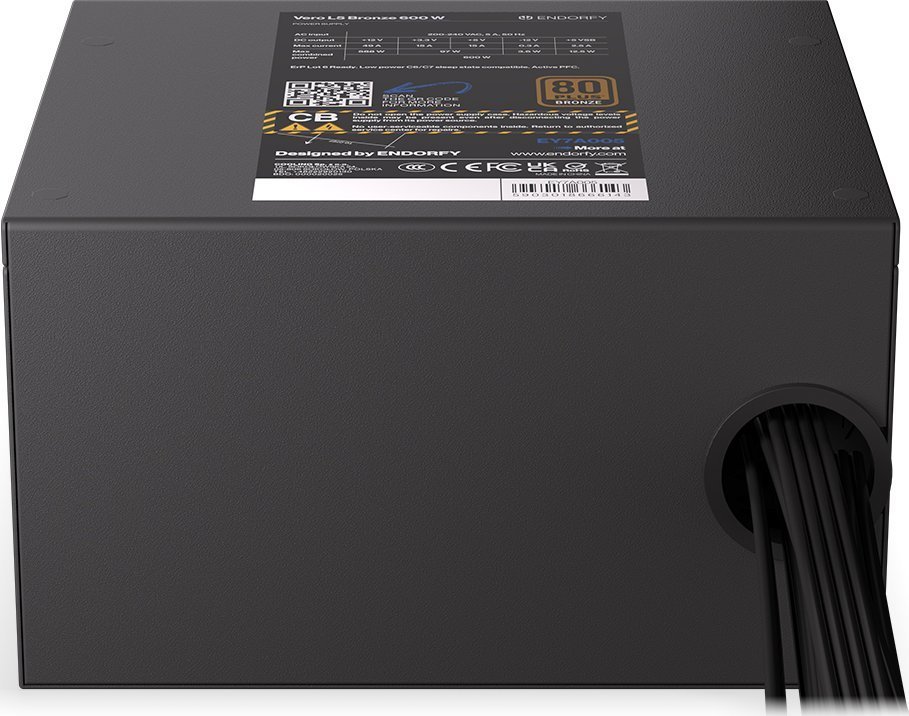 Endorfy Vero L5 Bronze EY7A005 ATX Power Supply, 600W - Thumbnail 8
