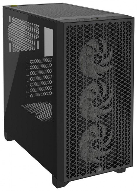 Corsair 3000D RGB Tempered Glass Case, Black - Thumbnail 9