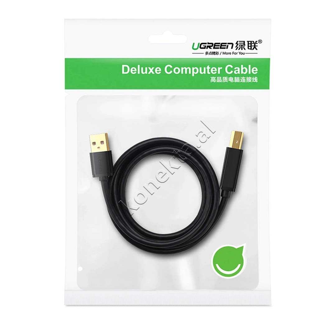 UGreen USB-A to USB-B Cable, 1m / 2m, Black - Thumbnail 6