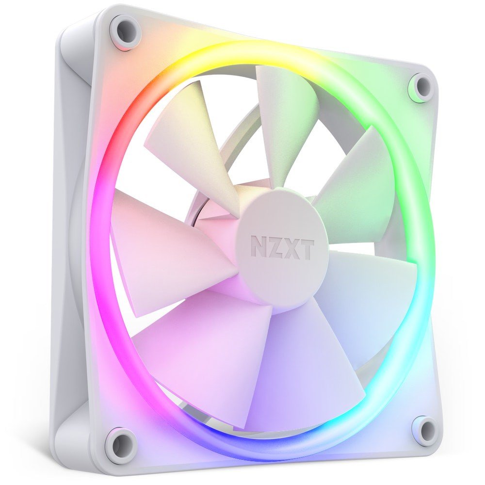 NZXT F120 RGB Fan, 120mm, White - Thumbnail 2
