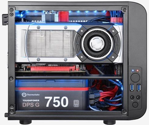 Thermaltake Core V1 Case, Cube Tower - Thumbnail 4