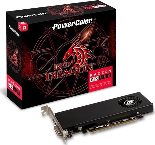 Power Color Red Dragon Radeon RX 550 LP 4GB GDDR5 Graphics Card - Image 1