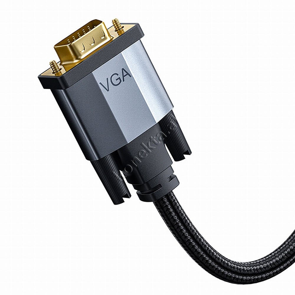 Baseus HDMI-VGA Cable, 2m, Grey - Thumbnail 3