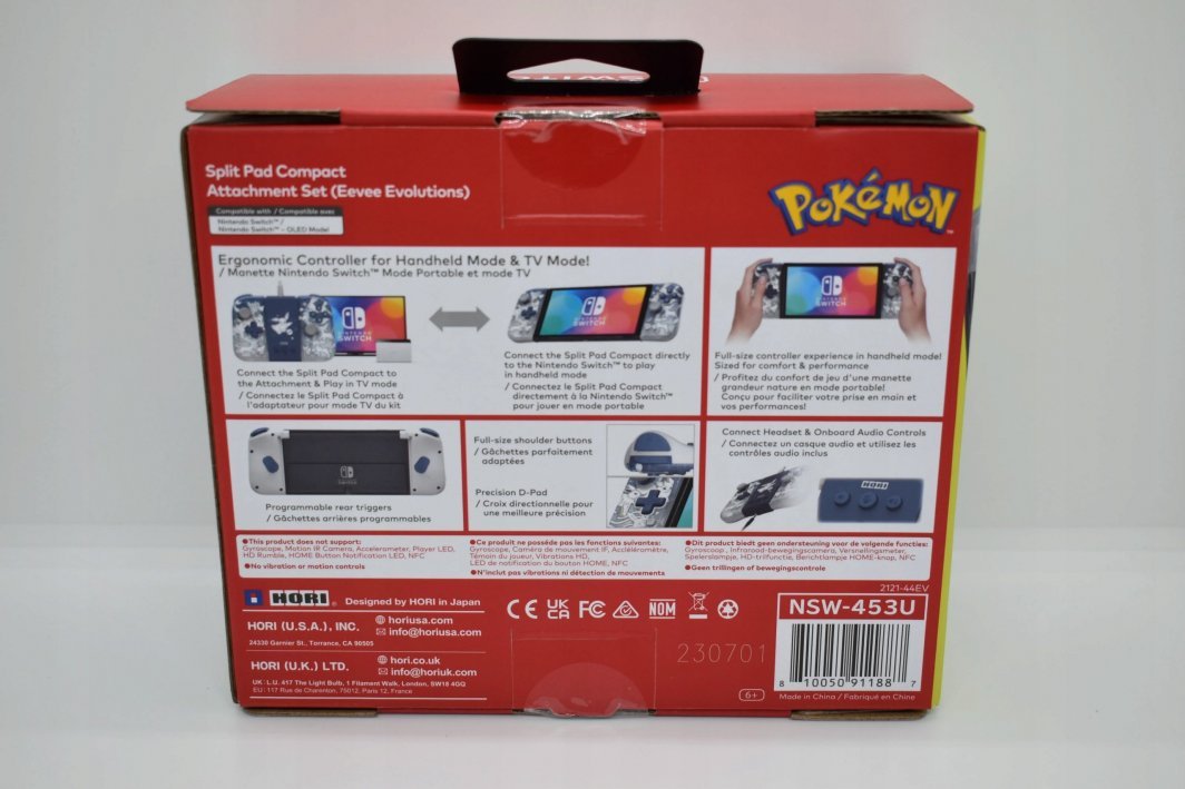 Nintendo Split Pro Attach Set Controller, Blue, Wired - Thumbnail 7