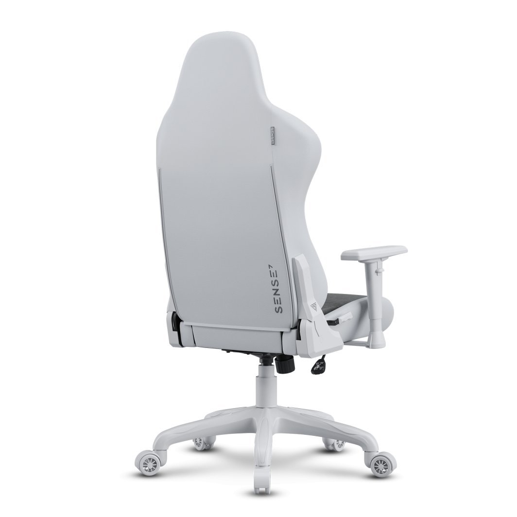 SENSE7 Spellcaster FUKU Chair, Material + Leather, Grey/White - Thumbnail 6