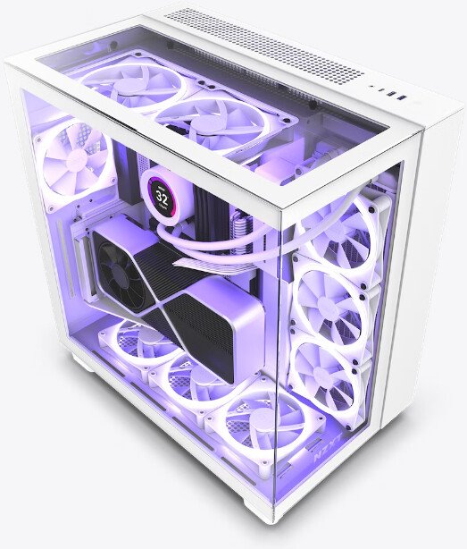 NZXT H9 Elite Edition Case, White - Thumbnail 6