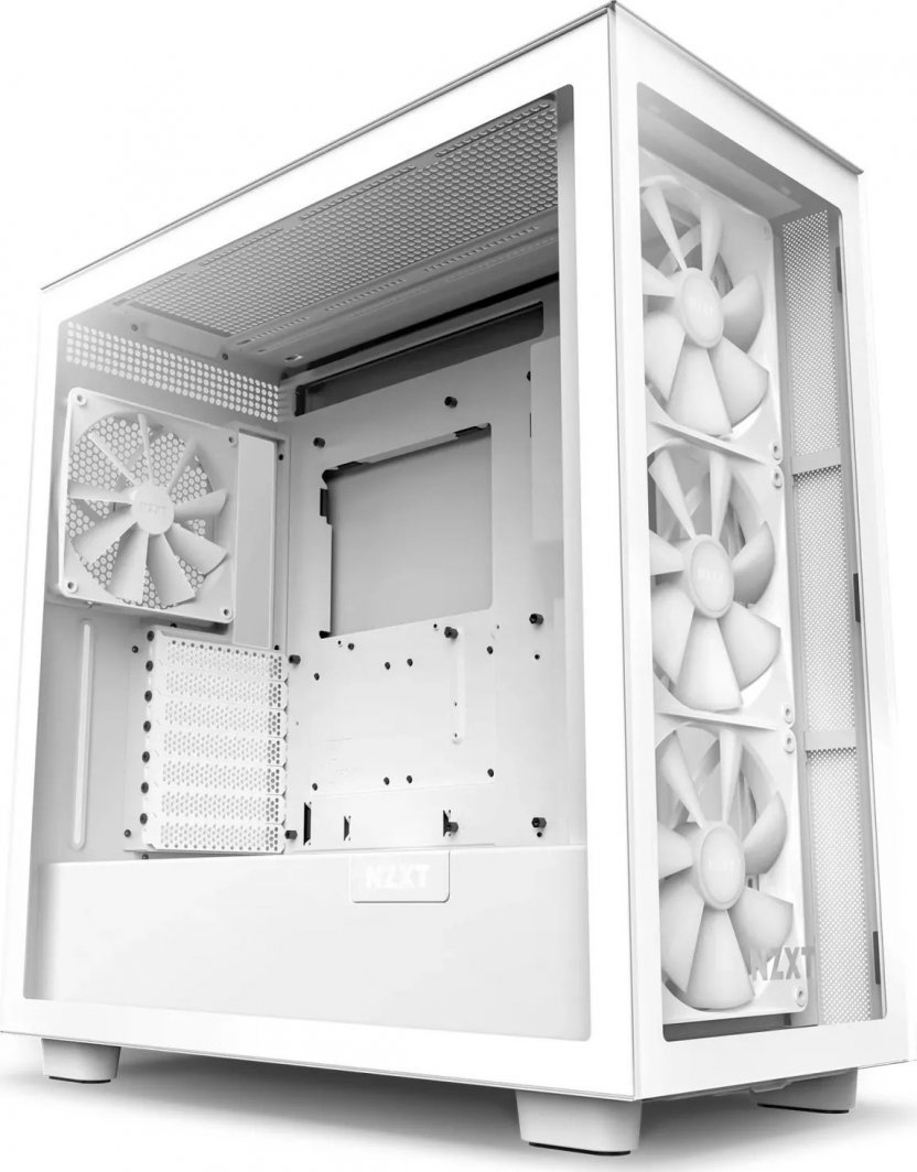 NZXT H7 Elite Case, White - Thumbnail 2