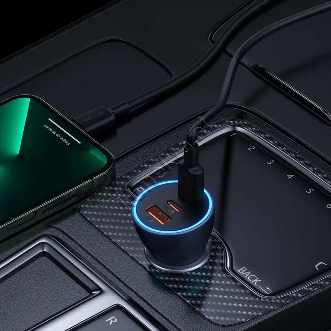 Baseus Adaptor Karikimi 65W Me 2 Porta USB-C Dhe Nje Porte USB-A - Thumbnail 9