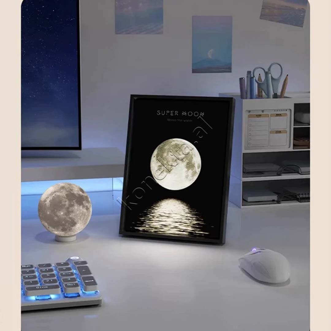 tjetertjeter Drite Artistike Me Boks Te Integruar Altoparlante, 18x24cm, Bluetooth 5.0, 3W*2, 3000K, USB - Thumbnail 7