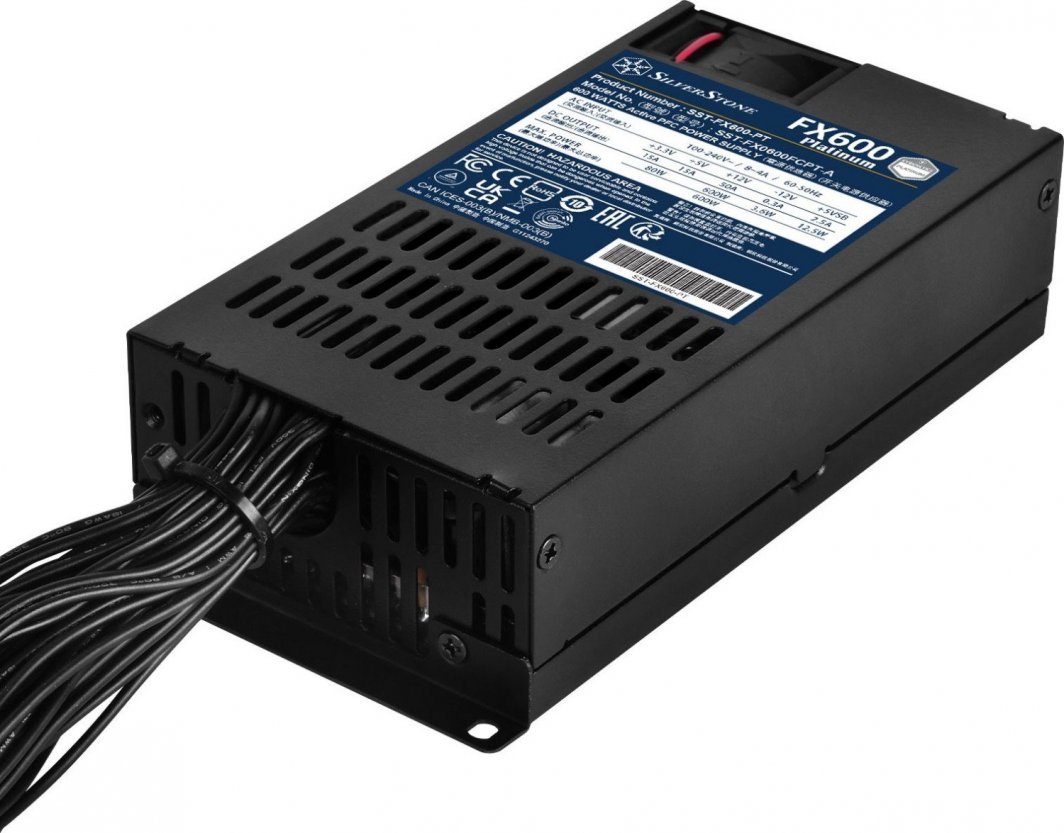 SilverStone FX600 Platinum SST-FX600-PT Power Supply, 600W - Thumbnail 2