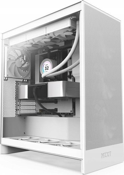 NZXT H7 Flow Case, White, Midi Tower - Thumbnail 3
