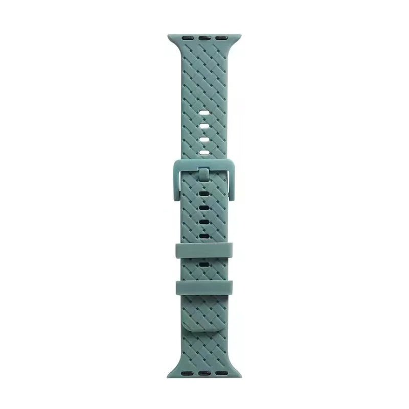 Apple Watch Silicone Strap ZigZag, Green, 38/40/41MM - Image 1