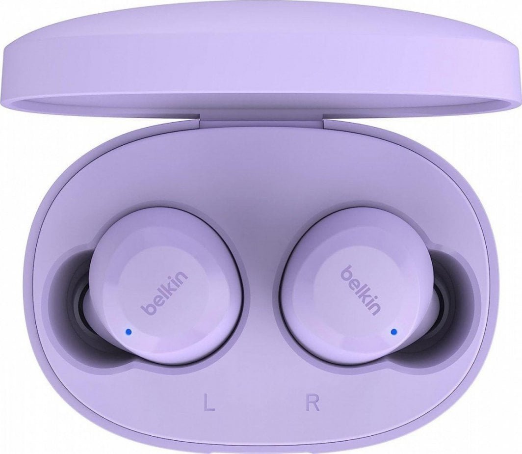 Belkin SoundForm Bolt Earbuds, Violet - Thumbnail 4