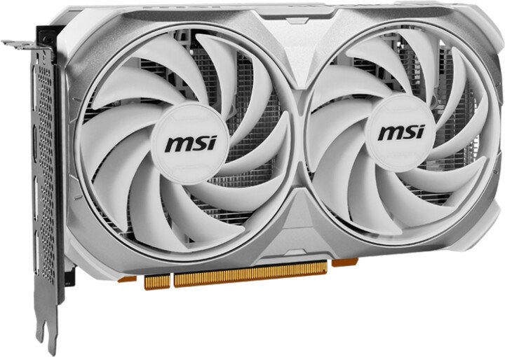 MSI GeForce RTX 4060 Ventus 2X Graphics Card, White, 8GB GDDR6 - Thumbnail 2