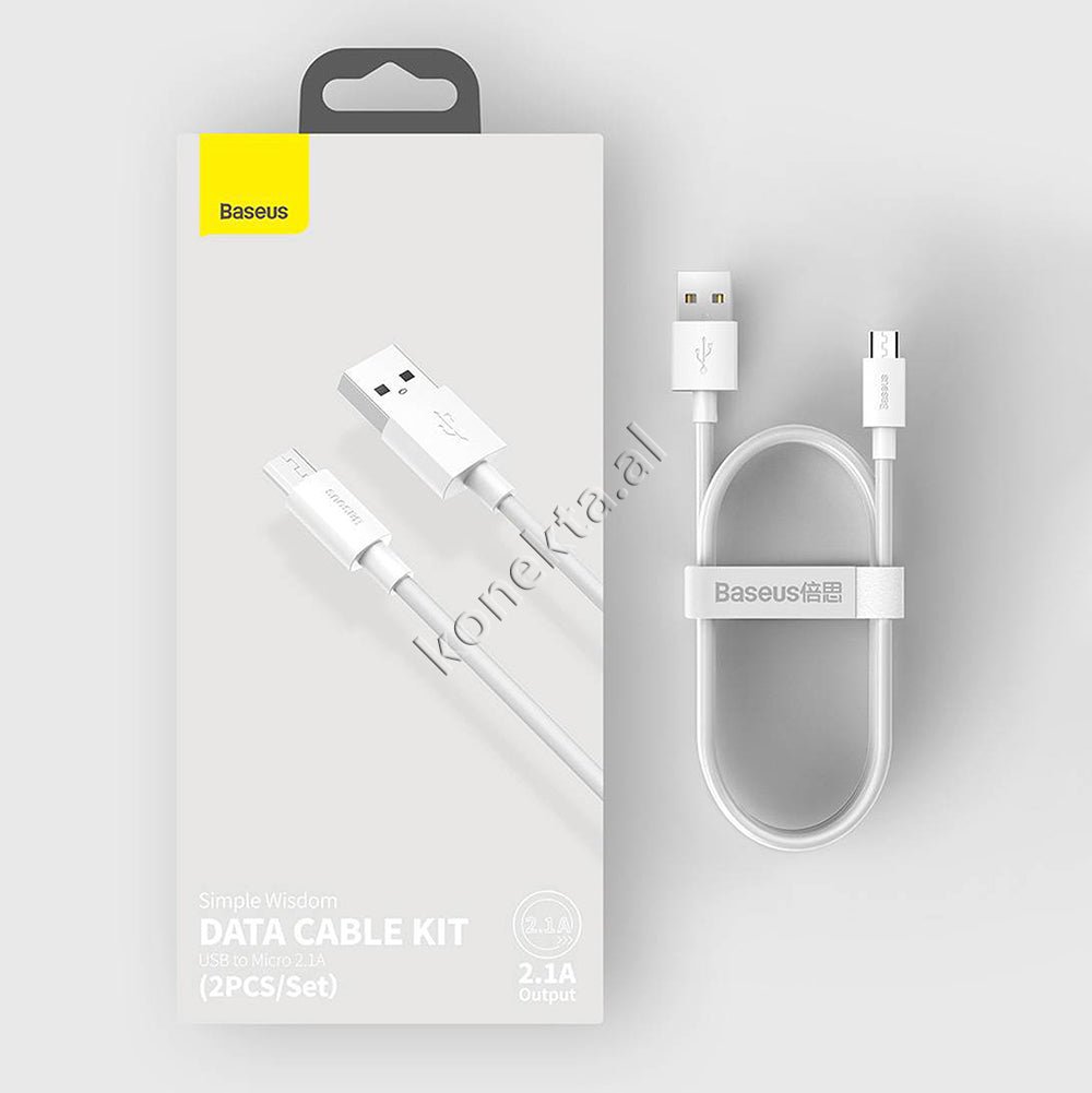 Baseus USB Charging Cable, 1.5m, Micro USB, 2.1A, White - Thumbnail 15