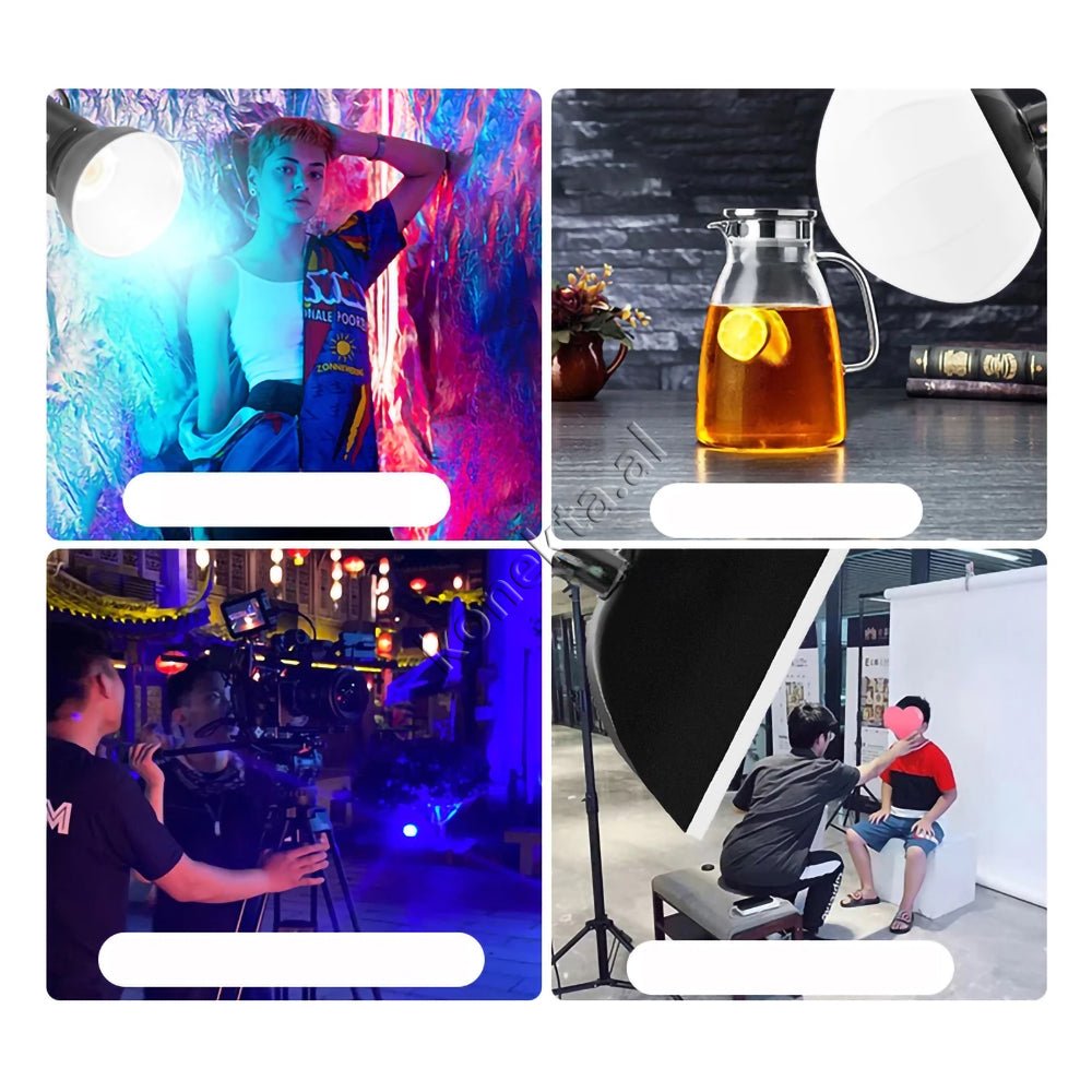 tjetertjeter LED RGB Light with SoftBox, 500W, Tripod 1.7m - Thumbnail 4
