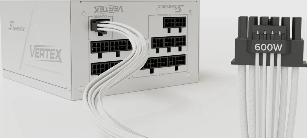 Seasonic Vertex GX Power Supply, White, 1000W - Thumbnail 9