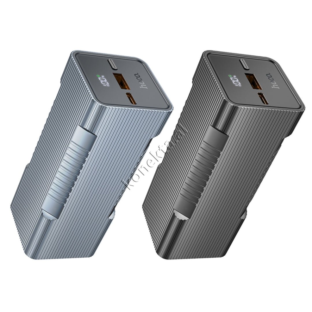 Hoco 10000mAh Power Bank, With LED, Handheld Electric - Thumbnail 3