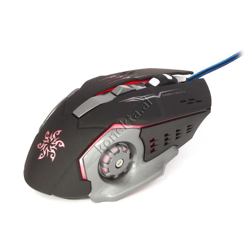 tjetertjeter X1 Gaming Mouse, Black and Grey, RGB Lighting - Thumbnail 19