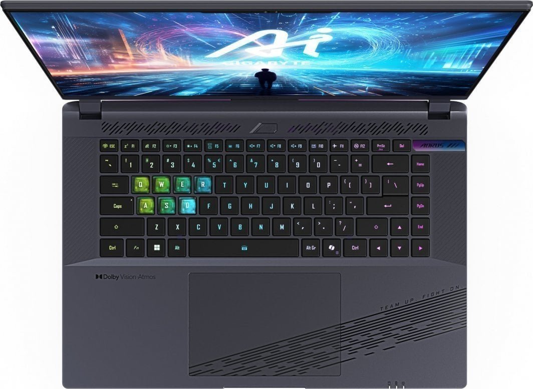 Gigabyte Aorus 16X 9KG 2024 Laptop, Intel Core i7-13650HX, 32GB RAM, 1TB SSD, NVIDIA GeForce RTX 4060, Dark Gray - Thumbnail 4