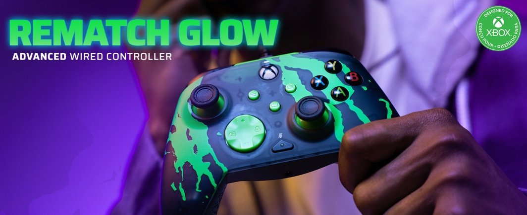 PDP XS Rematch Controller, Wired, Black / Green - Thumbnail 44