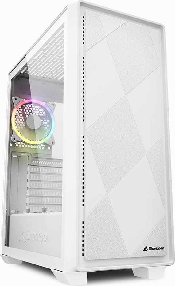 Sharkoon VS8 RGB Case, White, Midi Tower - Image 1