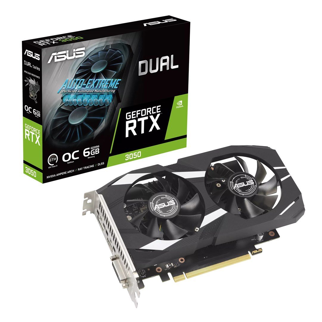 ASUS Dual NVIDIA GeForce RTX 3050 Graphics Card, 6 GB GDDR6 - Thumbnail 2
