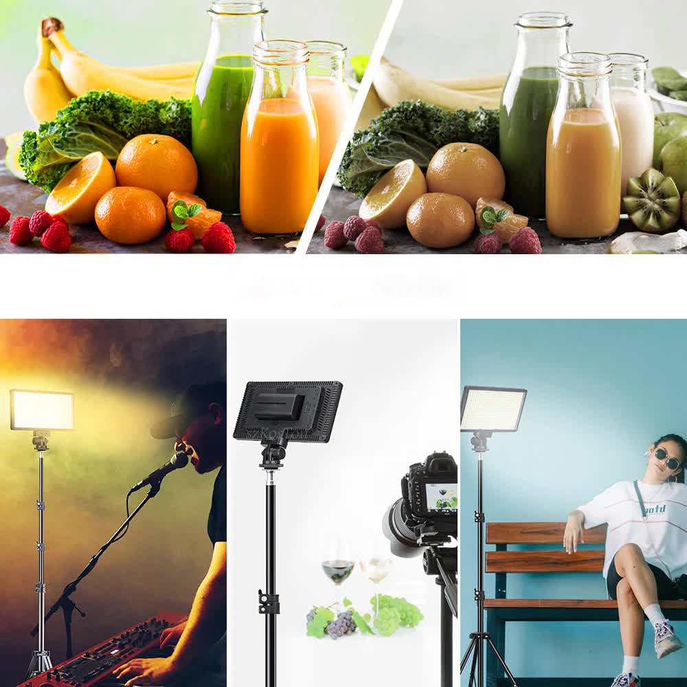tjetertjeter Trekembesh Tripod Me Drite LED Profesionale - Thumbnail 4