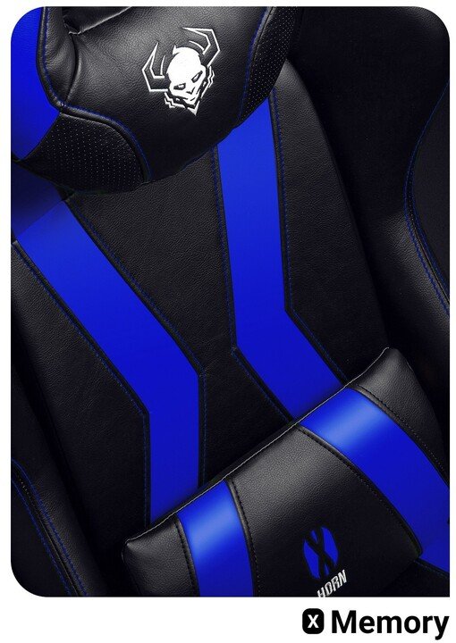 Diablo Chairs X-Horn 2.0 Chair, Black / Blue - Thumbnail 6