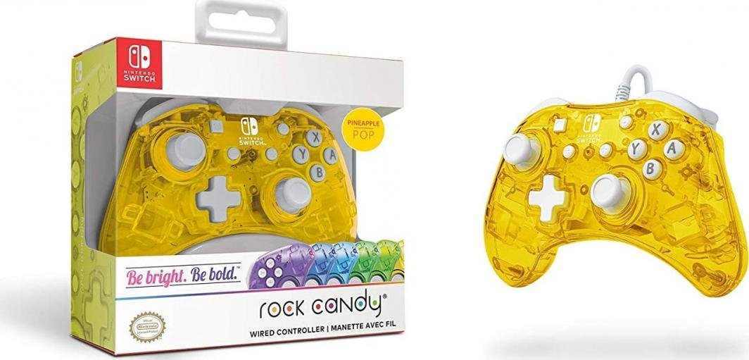 PDP Rock Candy Mini Controller, Me kabllo, I verdhë - Thumbnail 8