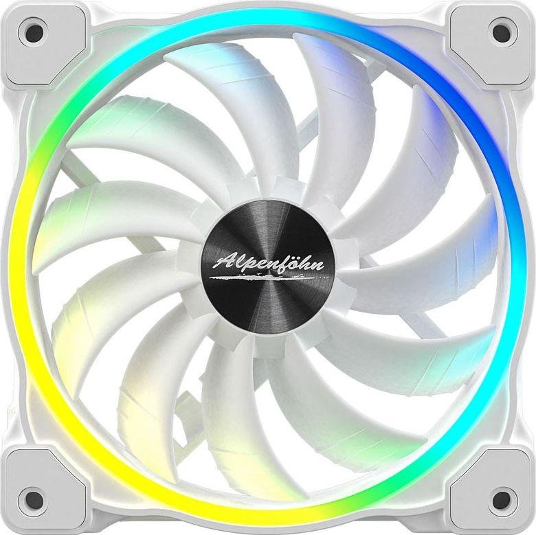 Alpenfohn Wing Boost 3 ARGB Cooler, 120 mm, White - Thumbnail 2