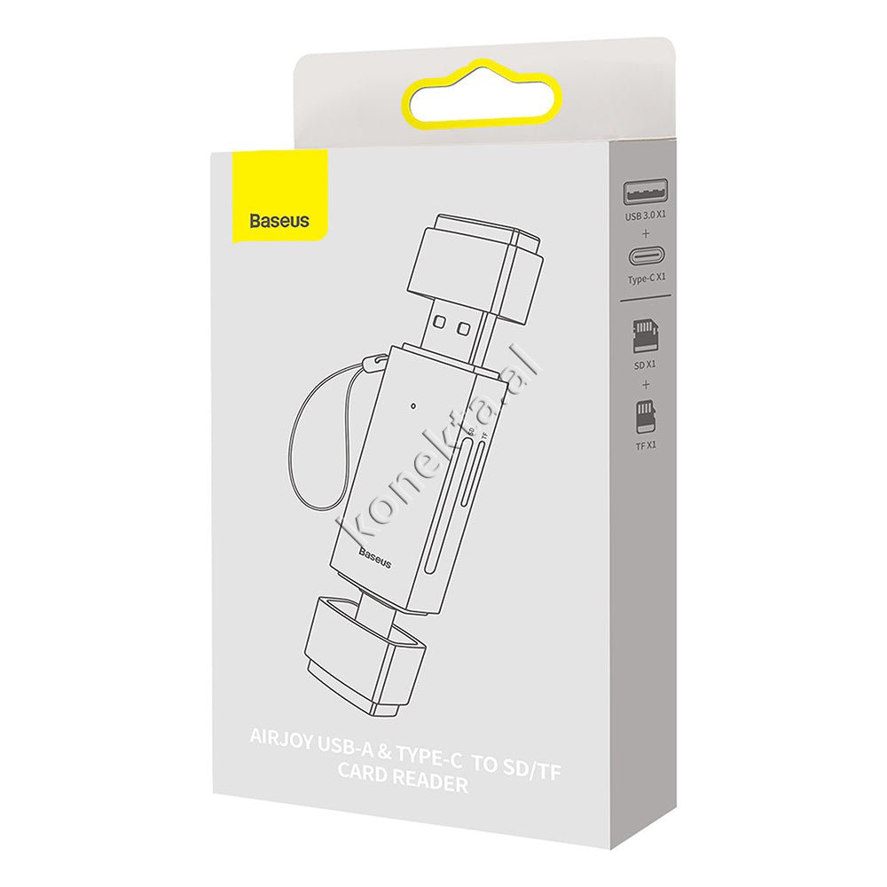 Baseus SD Card Adapter with Type-C and USB Ports - Thumbnail 2