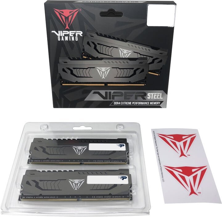 Patriot Viper Steel RAM, 32GB (2x16GB), DDR4, 3200 MHz, Black - Thumbnail 10